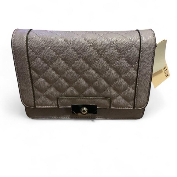 JustFab Handbags - JustFab Quilted Light Purple Crossbody Bag